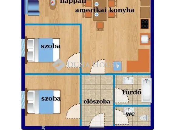 Kiadó lakás Tiszaújváros 55 nm