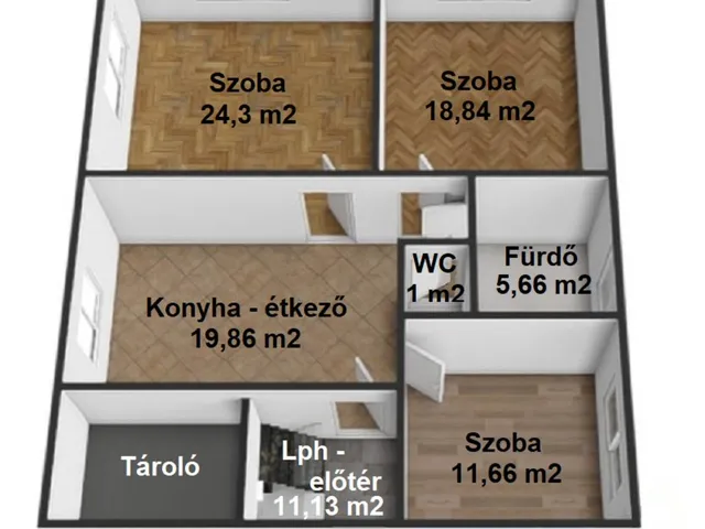 Eladó lakás Budapest XVIII. kerület 87 nm