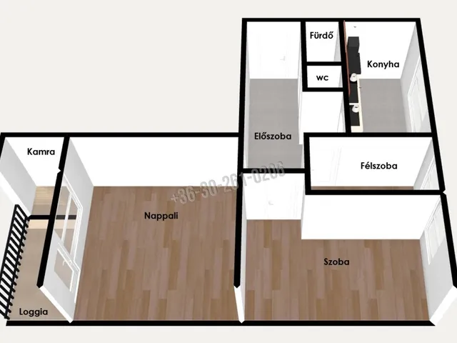 Eladó lakás Budapest XV. kerület, Újpalota 58 nm