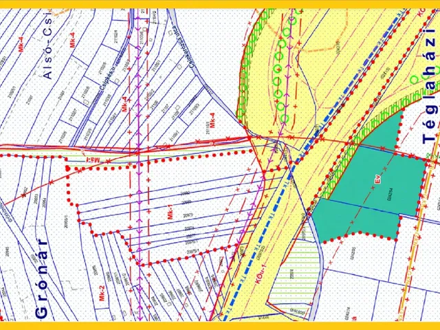 Eladó telek Vác, Gombás 2157 nm