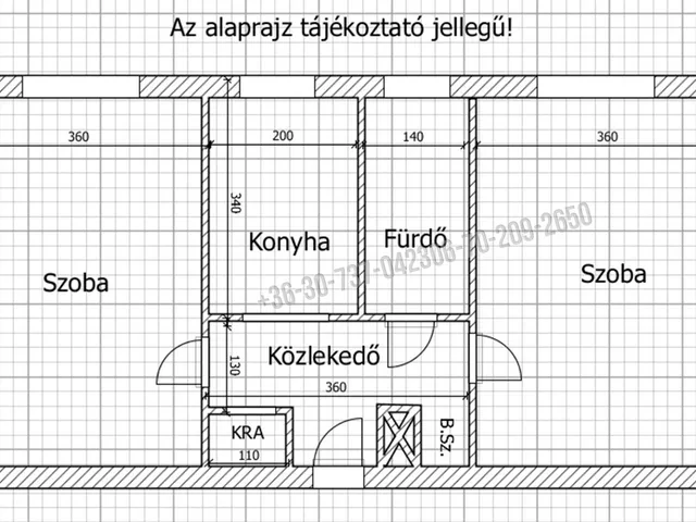 Eladó lakás Budapest XX. kerület, Baross utca 56 nm