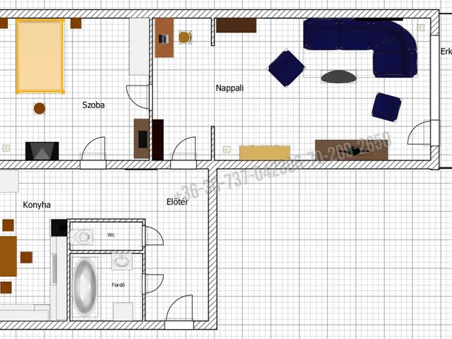 Eladó lakás Budapest XXI. kerület, Zrínyi utca 53 nm