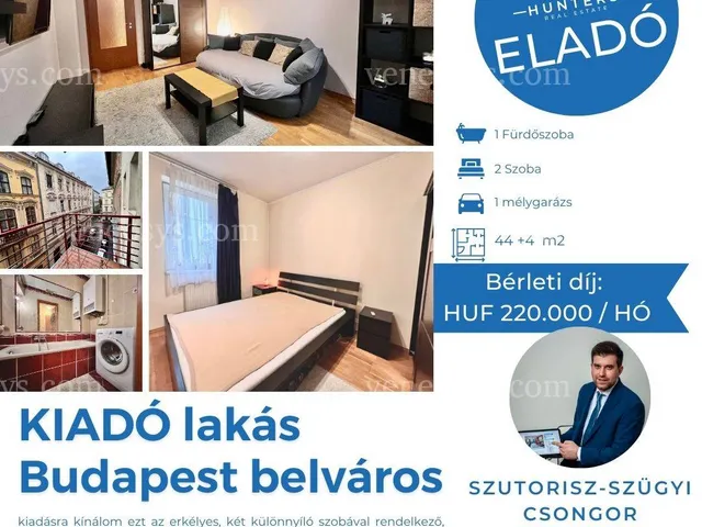 Kiadó lakás Budapest VI. kerület 44 nm