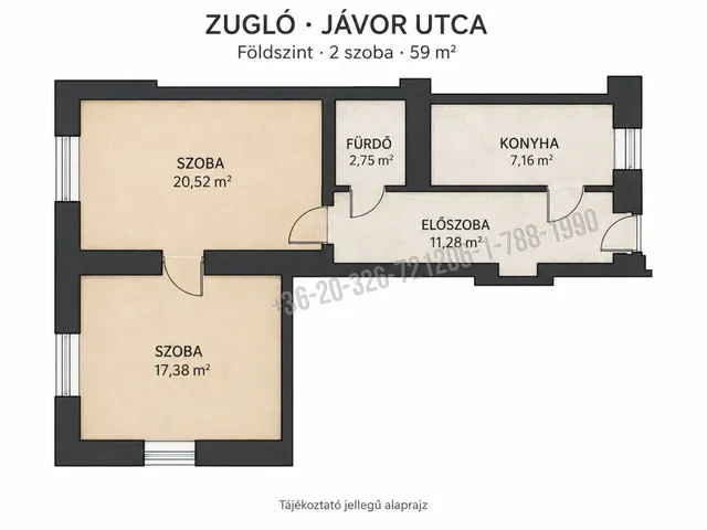Eladó lakás Budapest XIV. kerület, Istvánmező 59 nm