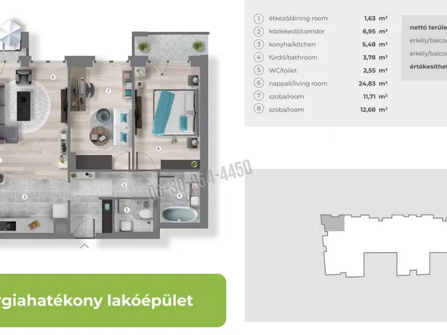 Eladó lakás Budapest XIII. kerület, Angyalföld 78 nm