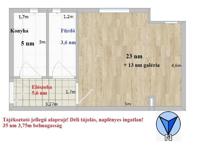 Eladó lakás Székesfehérvár 34 nm
