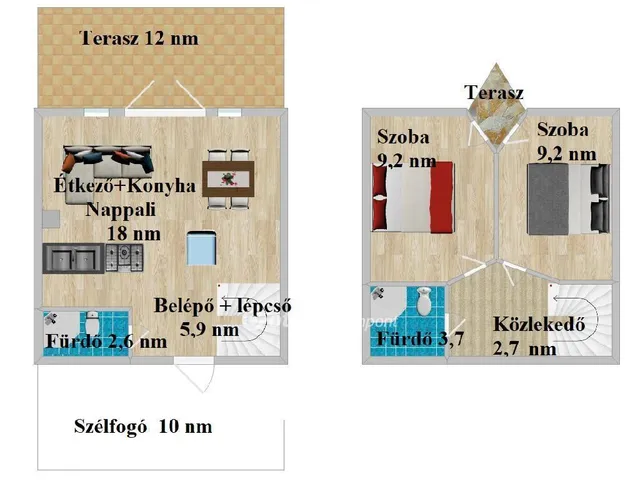 Eladó nyaraló Zámoly 44 nm