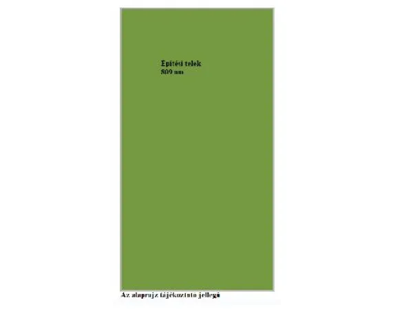 Eladó telek Adony 809 nm