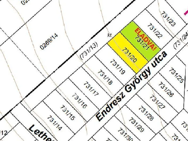 Eladó telek Felcsút 979 nm