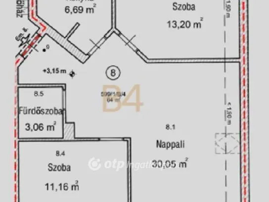 Eladó lakás Velence 64 nm