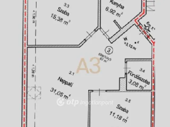 Eladó lakás Velence 68 nm