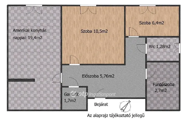 Eladó lakás Dunaújváros 47 nm