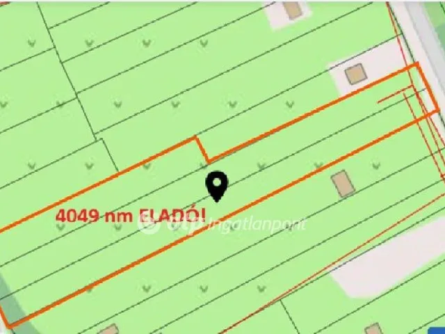 Eladó telek Pázmánd 4049 nm