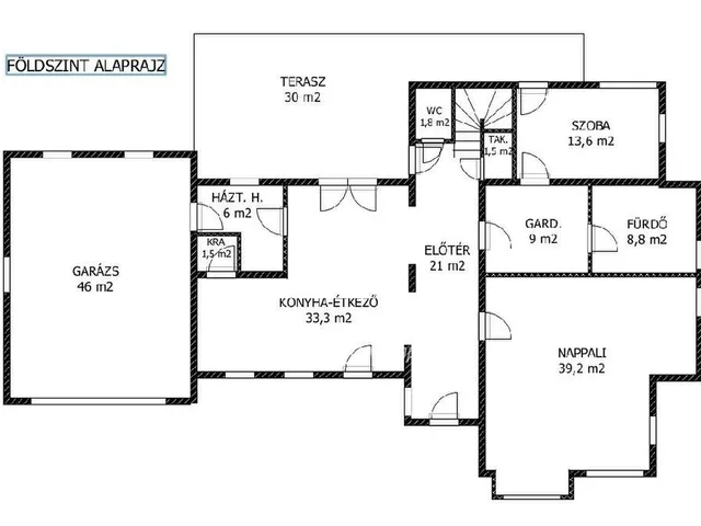 Eladó ház Tordas 220 nm