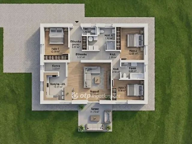 Eladó ház Pusztaszabolcs 106 nm