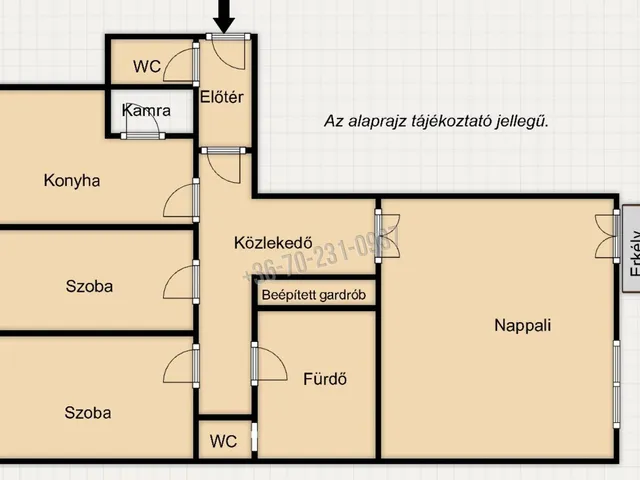 Eladó lakás Budapest XIII. kerület, Angyalföld 77 nm