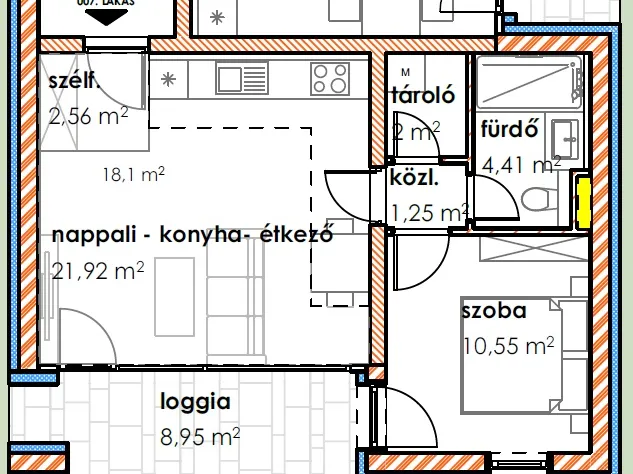 Eladó lakás Makó, Szent János tér 52 nm