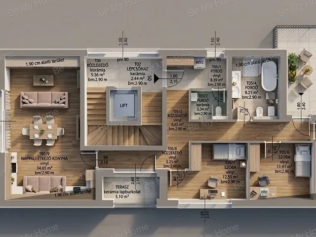 Eladó lakás Budapest III. kerület, Törökkő 112 nm