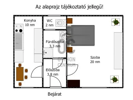 Kiadó lakás Budapest VIII. kerület 38 nm