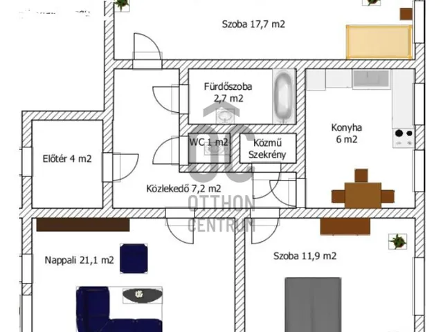 Eladó lakás Százhalombatta, Déli lakótelep 71 nm