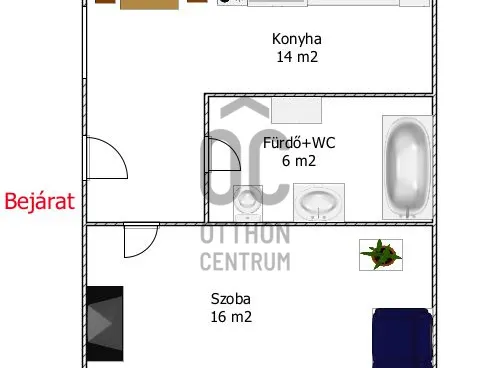 Eladó lakás Érd, Városközpont 51 nm