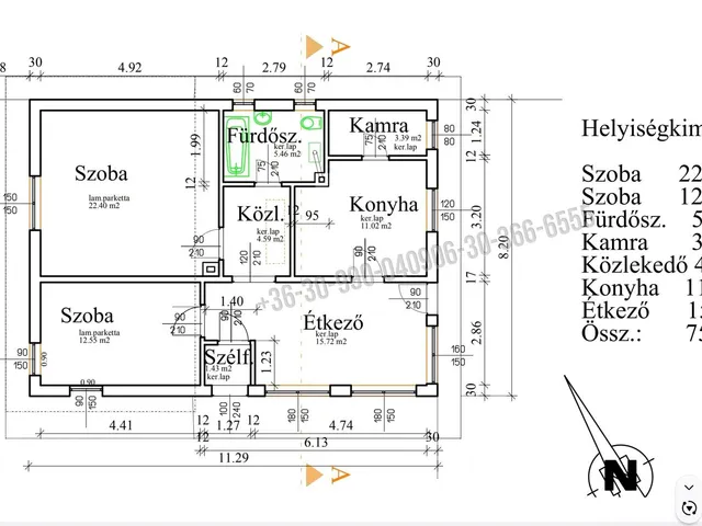 Eladó ház Majosháza 75 nm