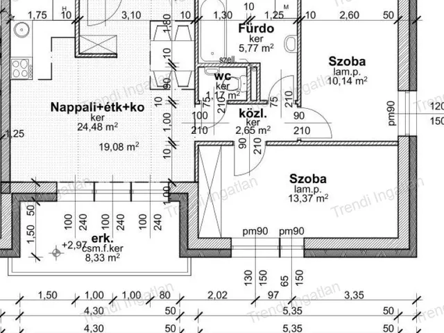 Eladó lakás Győr, Szitásdomb 58 nm