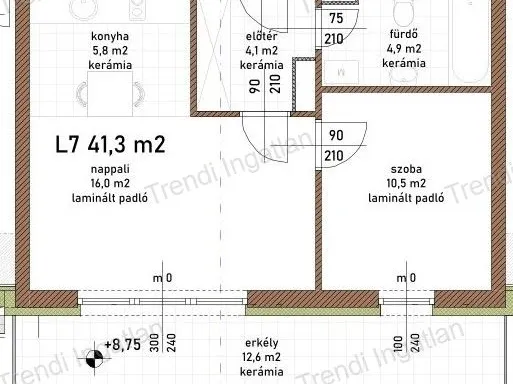 Eladó lakás Győr, Nádorváros 41 nm