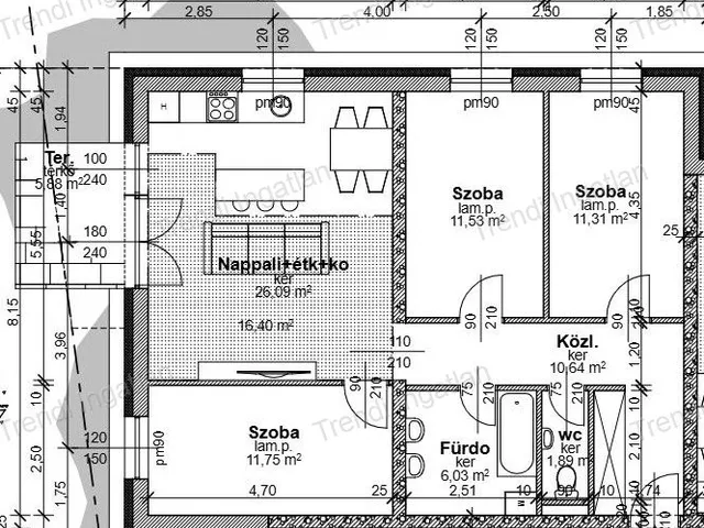 Eladó lakás Győr, Szitásdomb 79 nm