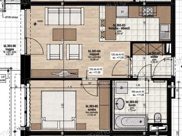Eladó lakás Veszprém 45 nm