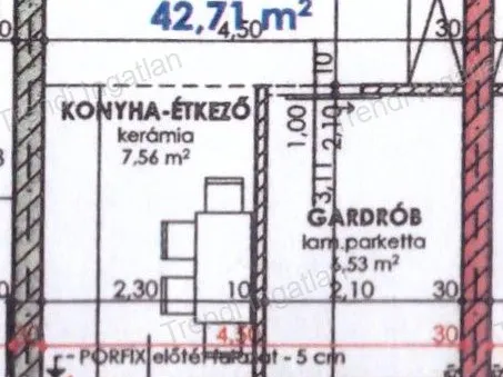 Eladó lakás Csorna 43 nm