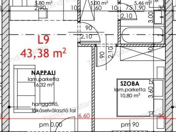 Eladó lakás Csorna 43 nm