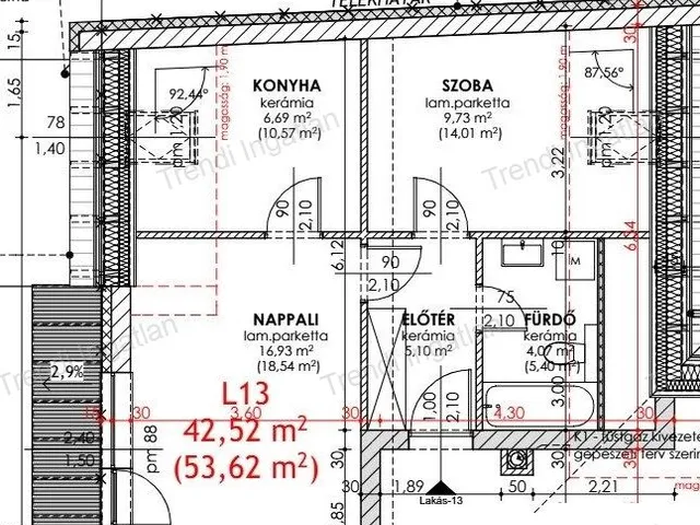 Eladó lakás Csorna 43 nm