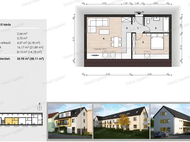 Eladó lakás Csorna 43 nm