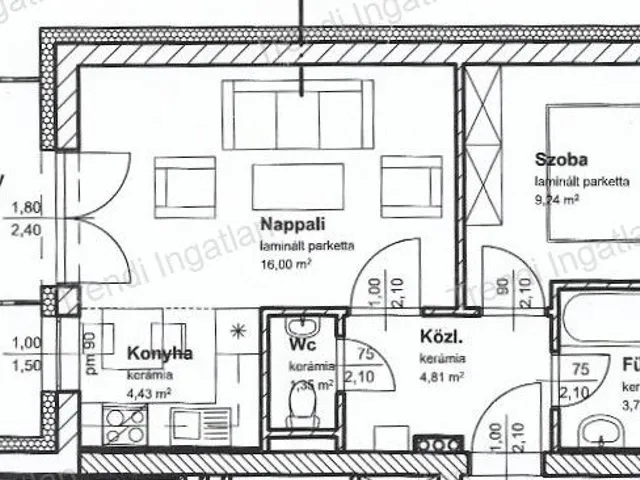 Eladó lakás Győr, Szabadhegy 40 nm