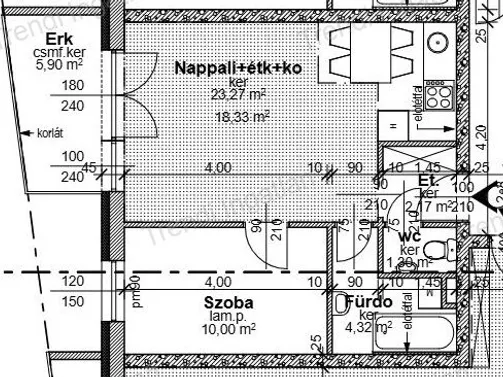 Eladó lakás Győr, Szitásdomb 44 nm