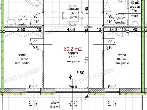 Eladó lakás Győr, Szitásdomb 60 nm