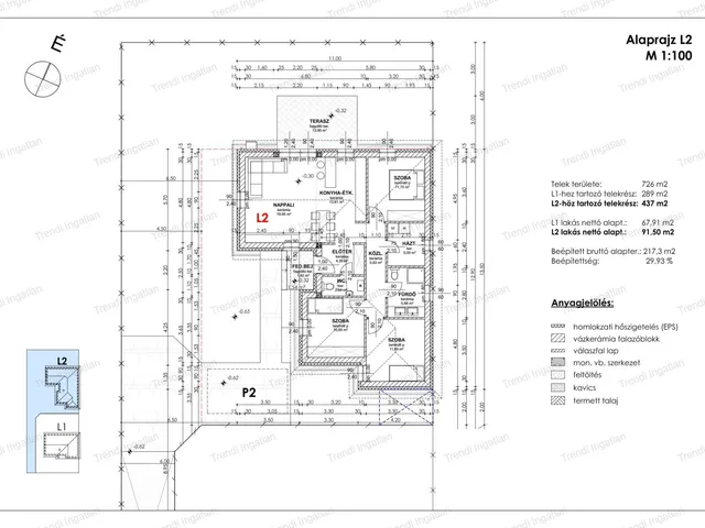 Eladó ház Győrság 92 nm