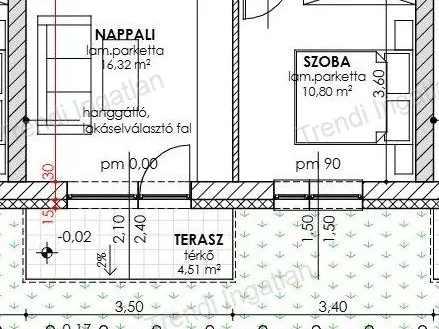 Eladó lakás Csorna 43 nm