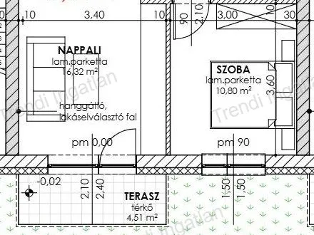 Eladó lakás Csorna 43 nm