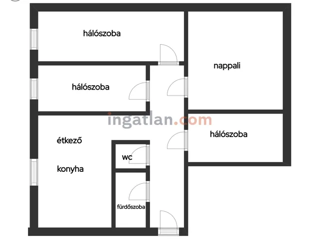 Eladó lakás Nyíregyháza, Érkert, Árpád utca 79 nm