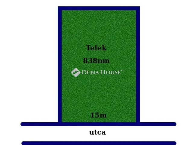 Eladó telek Gyömrő, Szent Imre utca 838 nm
