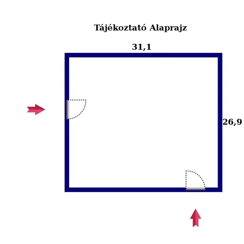 Eladó telek Dabas 832 nm