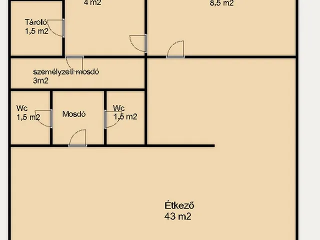 Eladó kereskedelmi és ipari ingatlan Hajós 63 nm