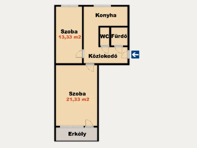 Eladó lakás Kiskunhalas 60 nm