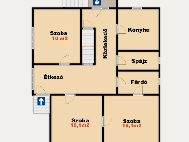 Eladó ház Kömpöc 105 nm