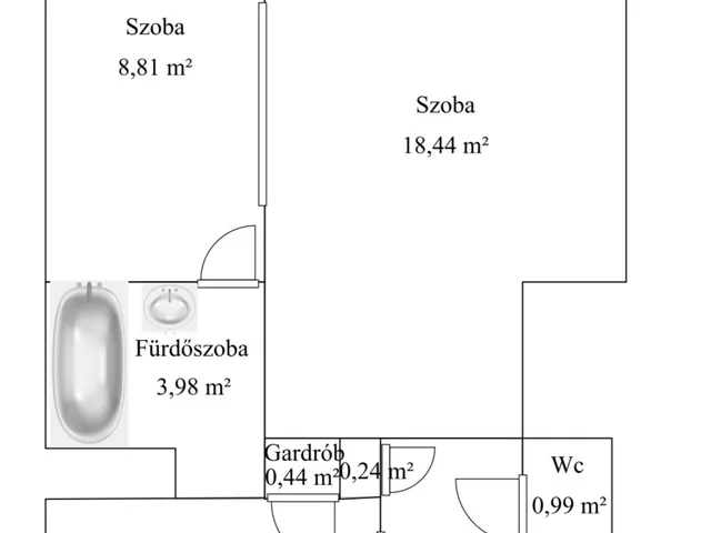 Kiadó lakás Kiskunhalas 43 nm