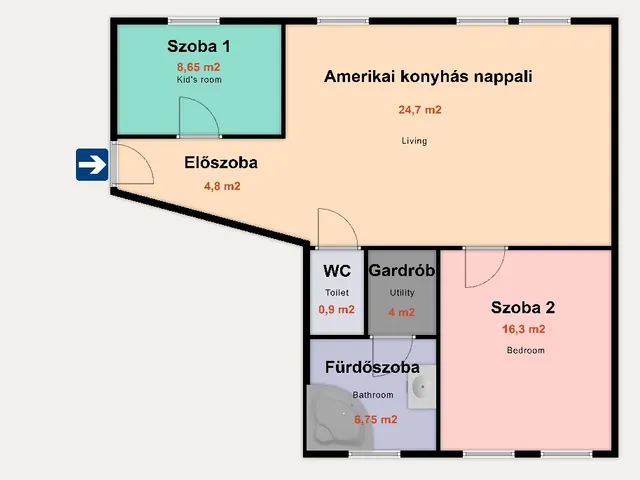 Eladó lakás Kiskunhalas 66 nm
