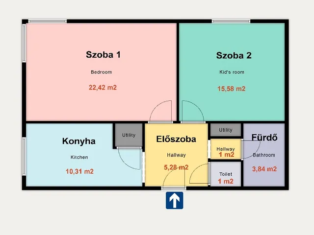 Eladó lakás Kiskunhalas 60 nm