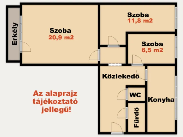 Eladó lakás Kiskunhalas 65 nm